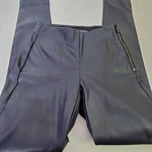 Calvin Klein Faux Leather Pants Skinny